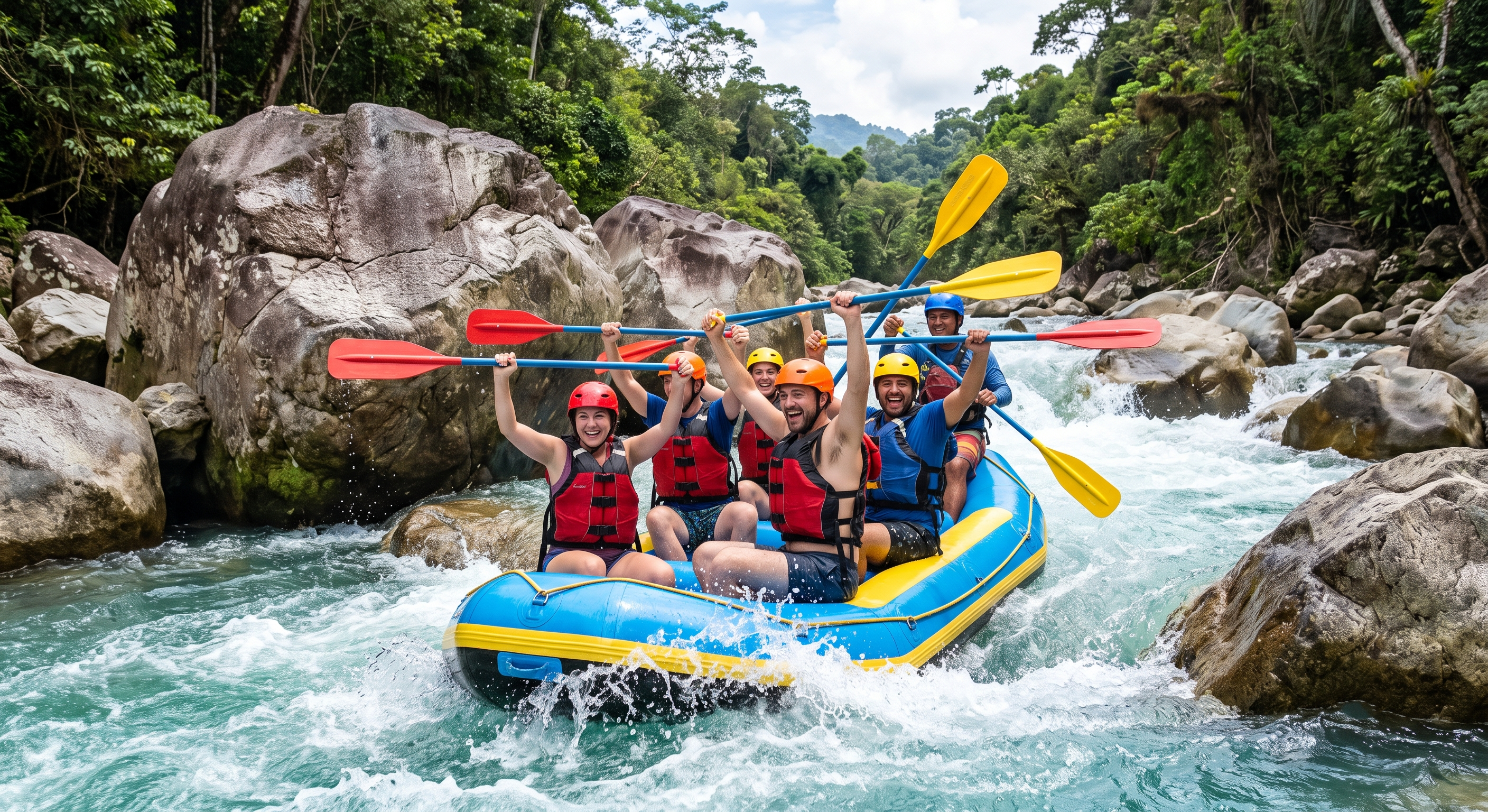 Rafting sur le Río Cangrejal